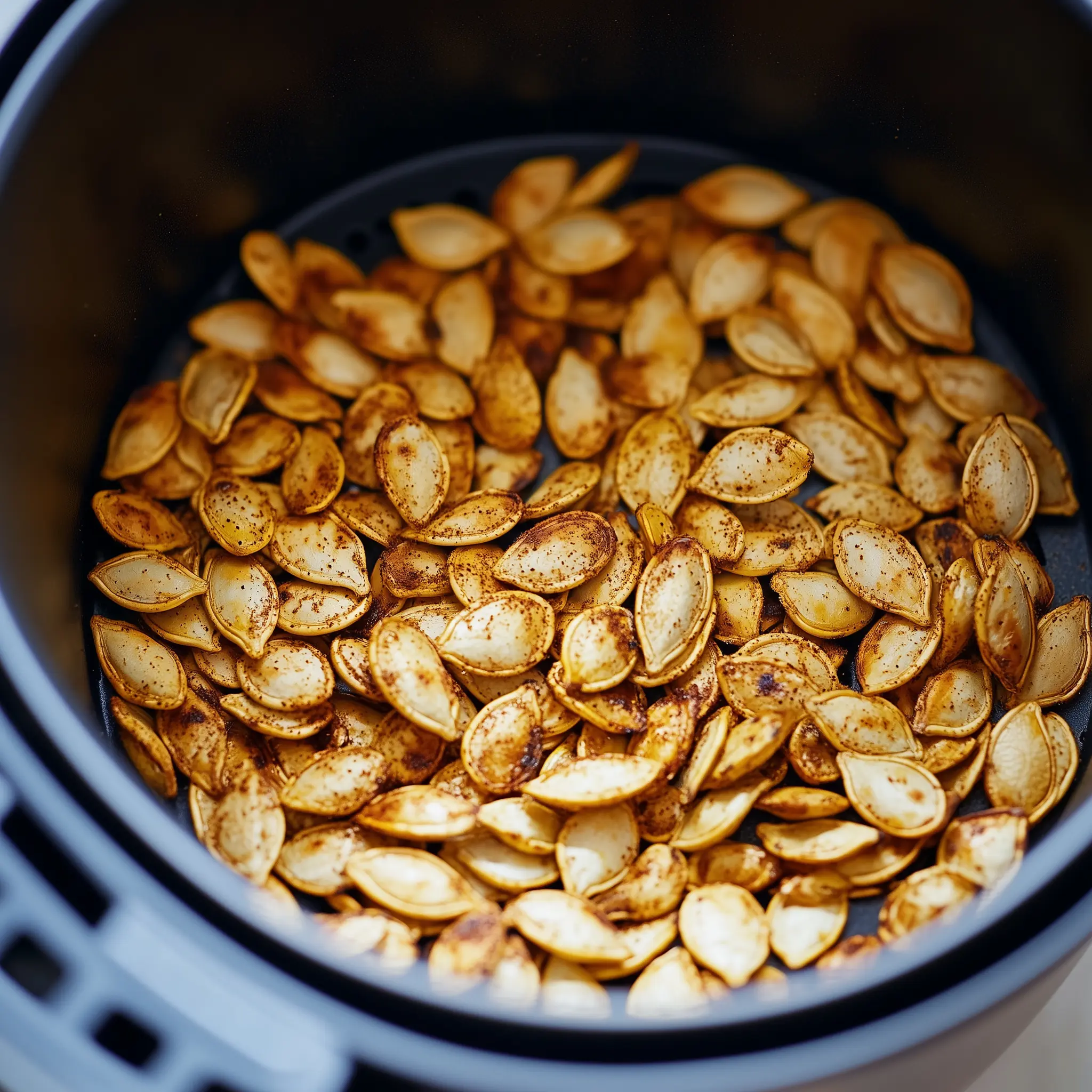 Geroosterde pompoenpitten in de airfryer